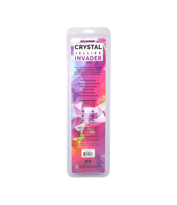 Doc Johnson Invader - Fantasy Dildo - 8.5 / 21,6 cm - Teal