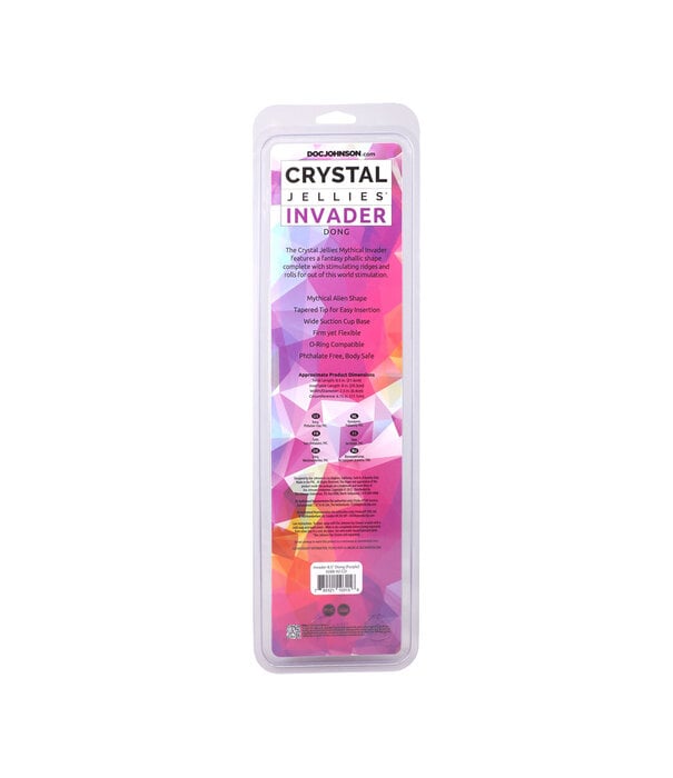 Doc Johnson Invader - Fantasy Dildo - 8.5 / 21,6 cm - Purple