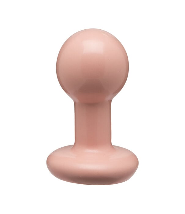 Doc Johnson The Classic - Round Butt Plug - 3 Piece Set - Cream