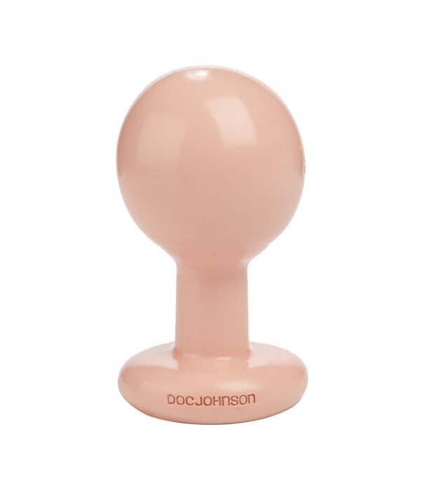 Doc Johnson The Classic - Round Butt Plug - Medium - Cream