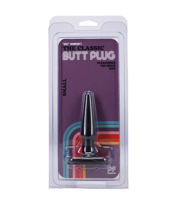 Doc Johnson The Classic - Butt Plug - Small - Black