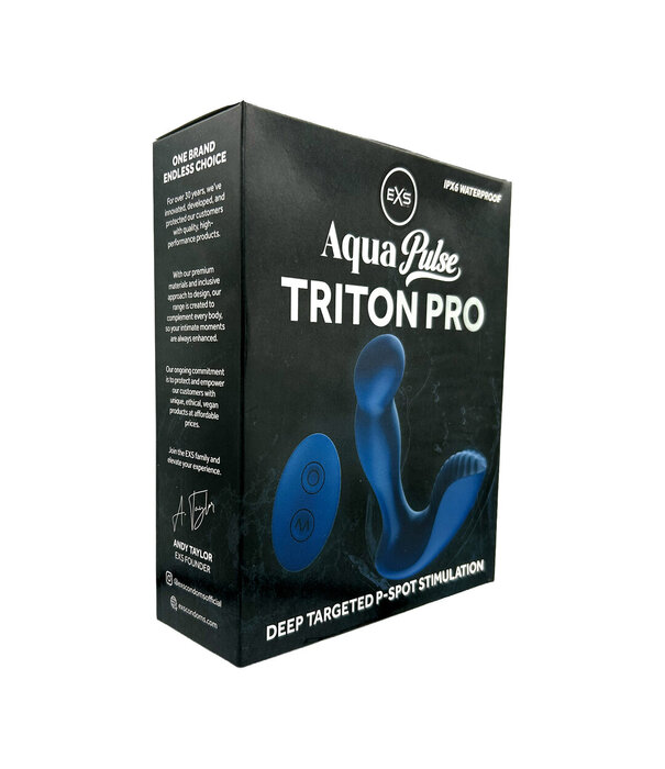 EXS EXS AquaPulse - Triton Pro - Prostaat Massager met Afstandsbediening - Blauw