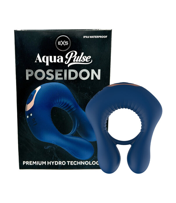 EXS EXS AquaPulse - Poseidon - Vibrerende Prestatie Ring - Blauw