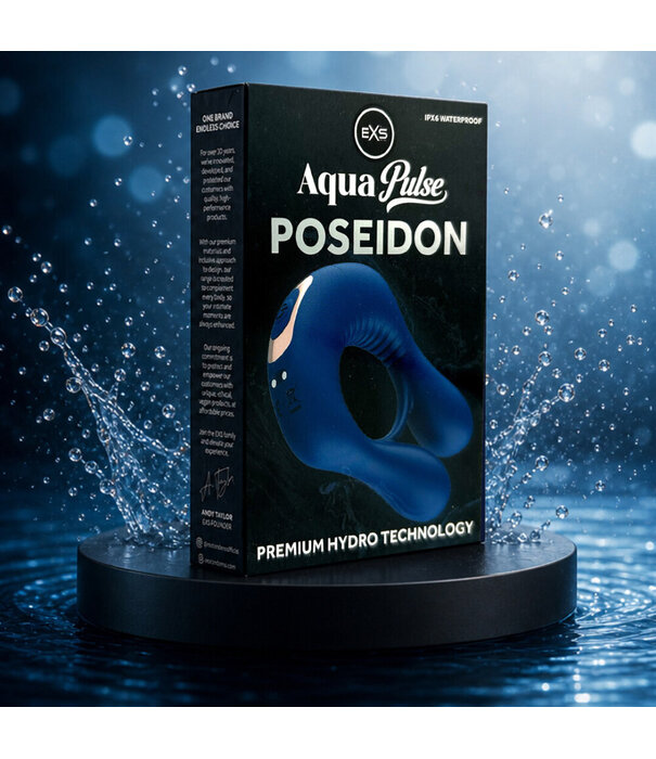 EXS EXS AquaPulse - Poseidon - Vibrerende Prestatie Ring - Blauw