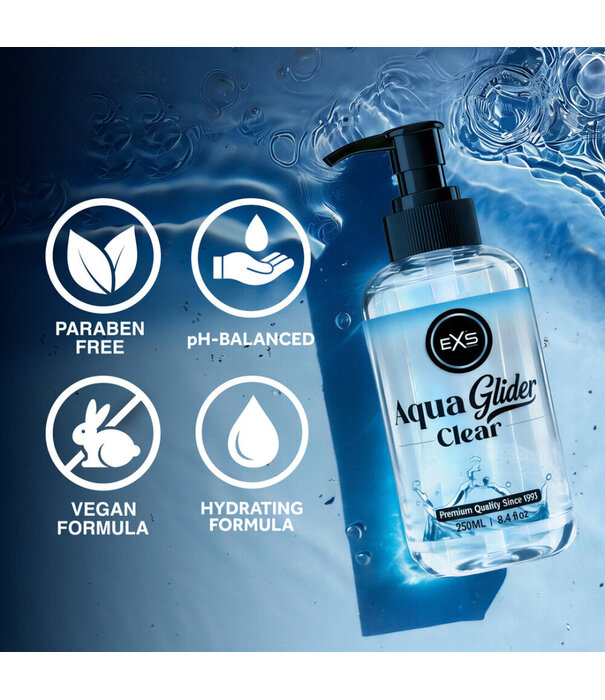 EXS EXS AquaGlider Clear - Waterbasis Glijmiddel - 250 ml
