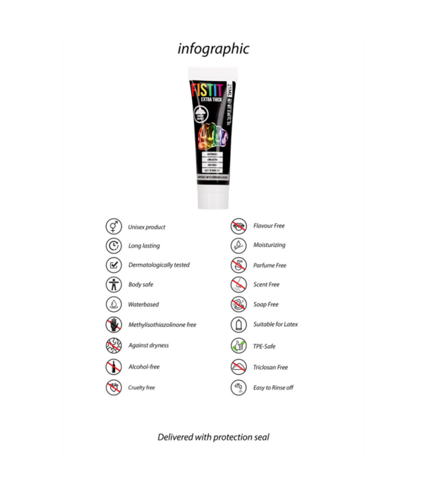 Fist It by Shots Extra Dikke Glijmiddel - Rainbow - 0,8 fl oz / 25 ml