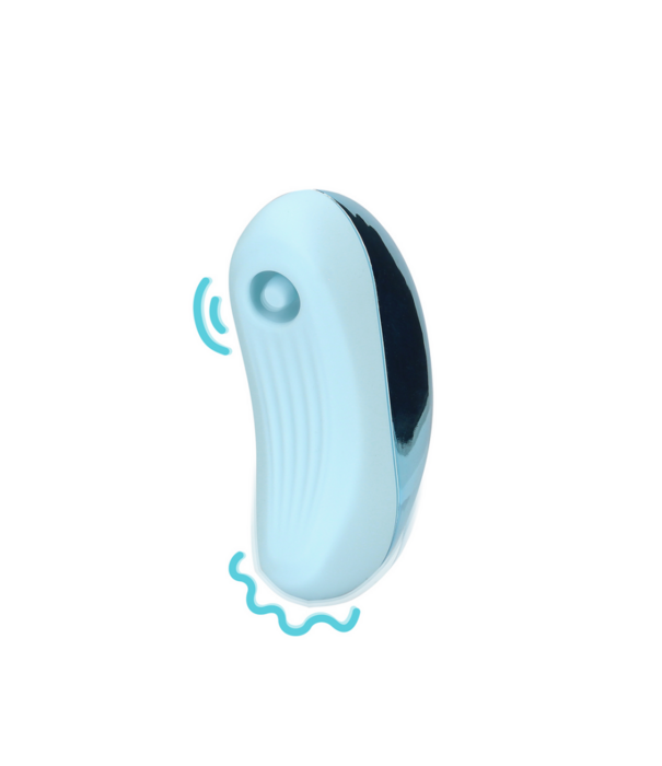 Loveline by Shots Pulse Wave Clitoris Vibrator - Arctic Blue