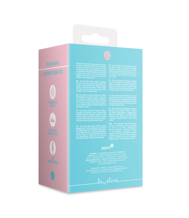 Loveline by Shots Pulse Wave Clitoris Vibrator - Arctic Blue