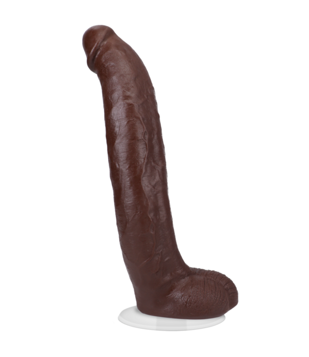 Doc Johnson Brickzilla - Realistische ULTRASKYN Dildo - 13 / 33 cm - Chocolade