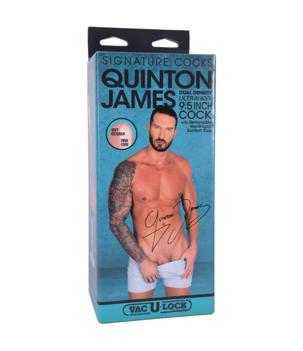 Doc Johnson Quinton James - Realistic ULTRASKYN Dildo - 9.5 / 24 cm
