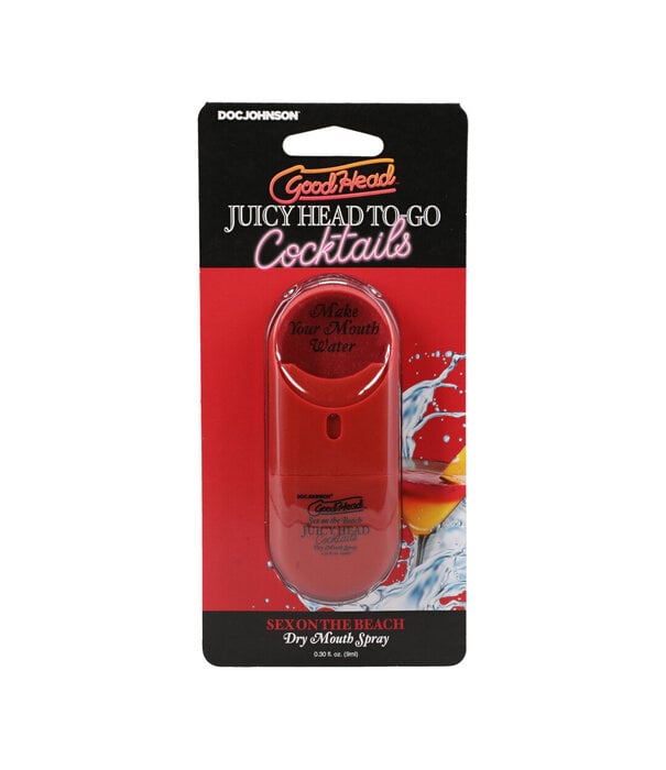 Doc Johnson Juicy Head - Cocktails - Dry Mouth Spray To-Go - Sex on the Beach - 0.3 fl oz / 9 ml
