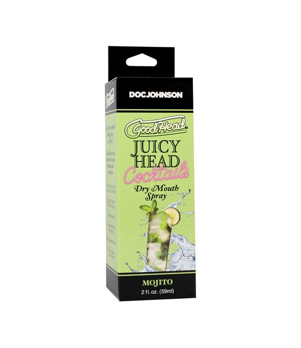 Doc Johnson Juicy Head - Cocktails - Dry Mouth Spray - Mojito - 2 fl oz / 59 ml