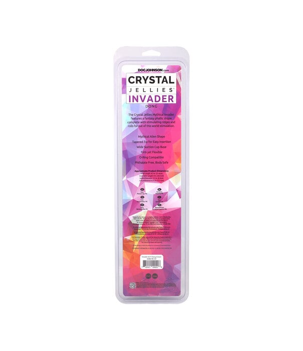 Doc Johnson Invader - Fantasy Dildo - 8.5 / 21,6 cm - Clear