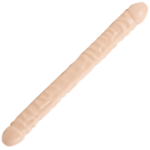 Geaderde Dubbele Kop - Dildo met Dubbele Einden - 18 / 45 cm