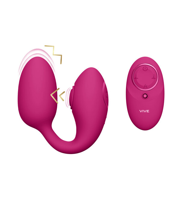 VIVE by Shots Aika - Pulse Wave  Vibrating Love Egg - Roze