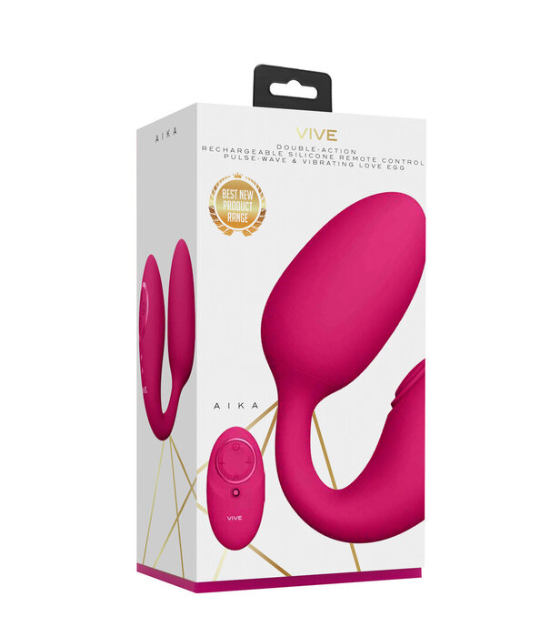 VIVE by Shots Aika - Pulse Wave  Vibrating Love Egg - Roze