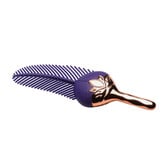 De Tickler - Vibrerende Silicone Veer Tickler - Paars/Goud