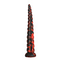 Stinger - Siliconen Dildo - Rood/Zwart