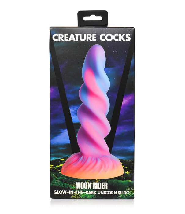 Moon Rider - Glow-in-the-Dark Eenhoorn Dildo