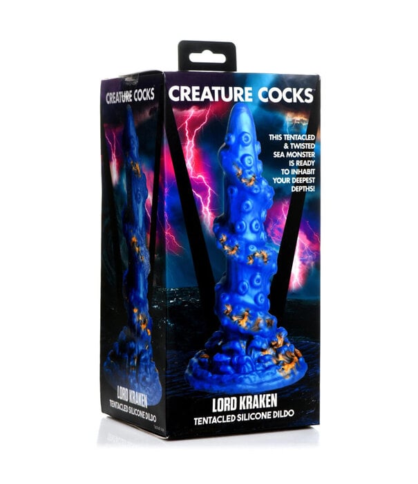 Kraken Silicone Dildo - Blauw