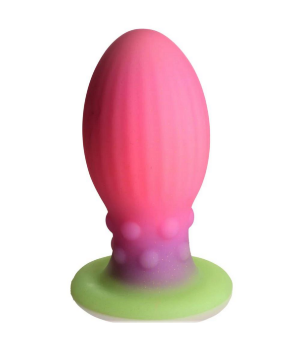 Xeno Egg - Glow in the Dark - Siliconen Ei - XL - Roze