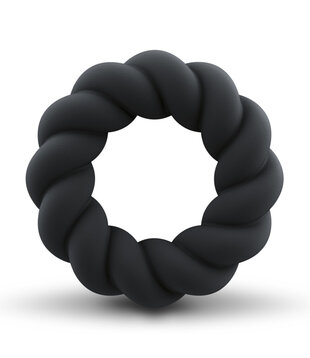 Twist - Non-Vibrating Cockring - Zwart