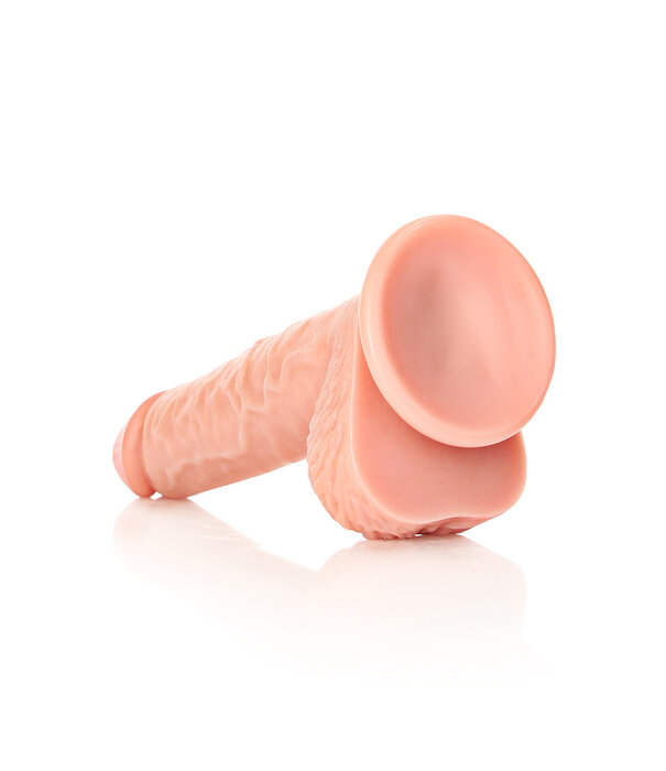 RealRock by Shots Rechtdoor Realistische Dildo met Ballen en Zuignap - 8 / 20,5 cm