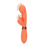 Siliconen Rabbit Vibrator met Geribbelde Clitorale Stimulator - Glazed Carrots