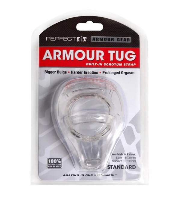 PerfectFitBrand Armor Tug - Cockring met Ball Strap