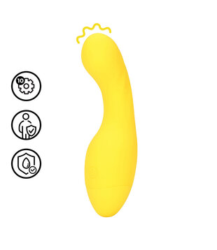 Mini Gebogen Tip Vibrator - Flirty Banana