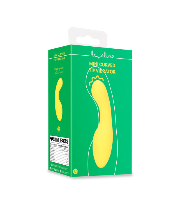 Loveline by Shots Mini Gebogen Tip Vibrator - Flirty Banana