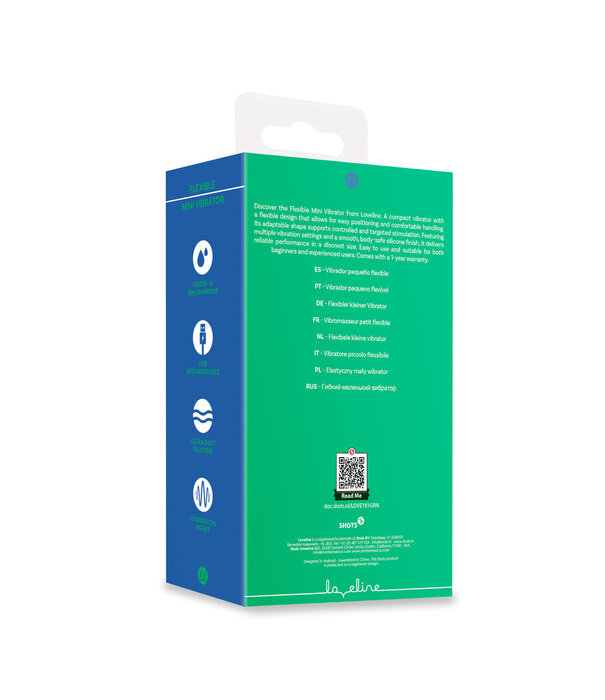 Loveline by Shots Mini Flexibele Vibrator - Groene Bliss
