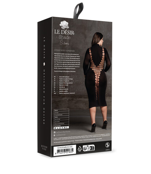 Le Désir by Shots Carme XI - Jurk met Col - Plus Size