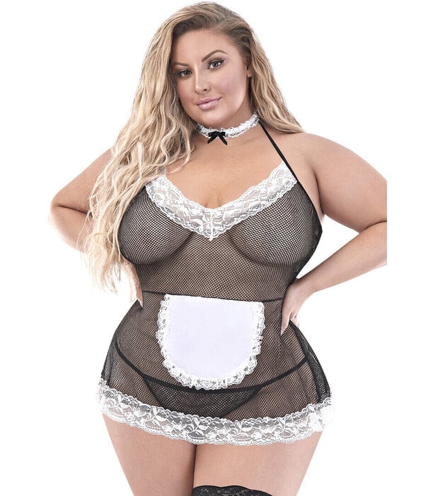 Magic Silk Chamber Maid - 2X - Zwart
