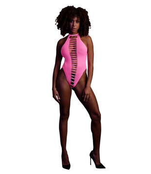 High-Cut Body - One Size - Neon Pink