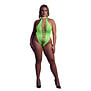 High-Cut Body - Plus Size - Neon Groen