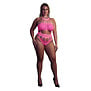 Body met Griekse Halslijn - Grote Maten - Neon Roze