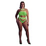Body met Griekse Halslijn - Plus Size - Neon Groen