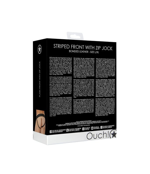 Ouch! by Shots Effen Voorzijde Met Rits Jock - L/XL