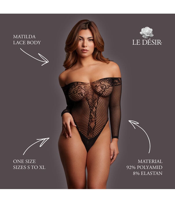 Le Désir by Shots Matilda - Lace Body - One Size - Black