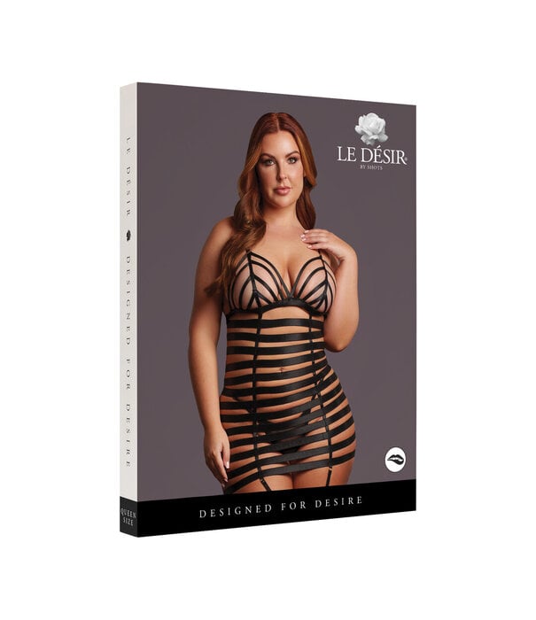 Le Désir by Shots Lola - Strappy Set Dress - Queen Size - Black
