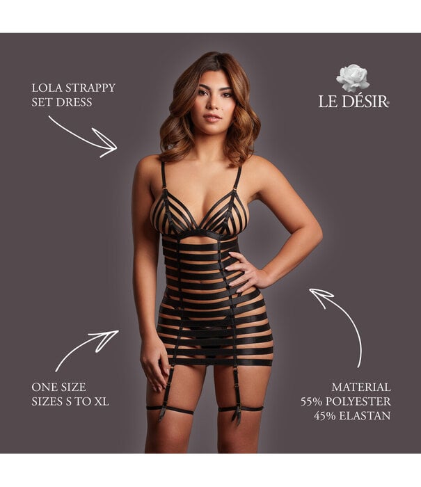 Le Désir by Shots Lola - Strappy Set Dress - One Size - Black