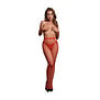 Glanzende Cut-Out Panty - One Size - Rood/Goud Glitter