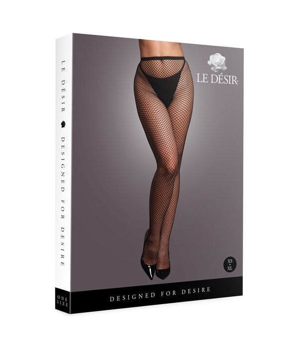 Le Désir by Shots Panty met Kleine Visnetstructuur - OS - Zwart