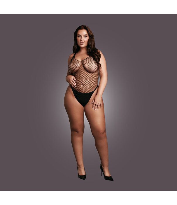 Le Désir by Shots Body met Fishnet Structuur - OSX - Zwart