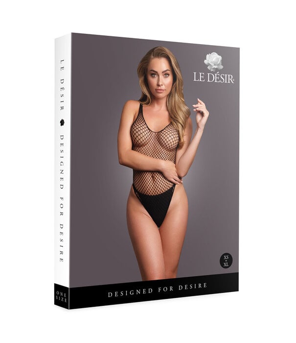 Le Désir by Shots Body met Visnetstructuur - OS - Zwart