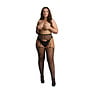 Suspender Leopard Panty's - Plus Size