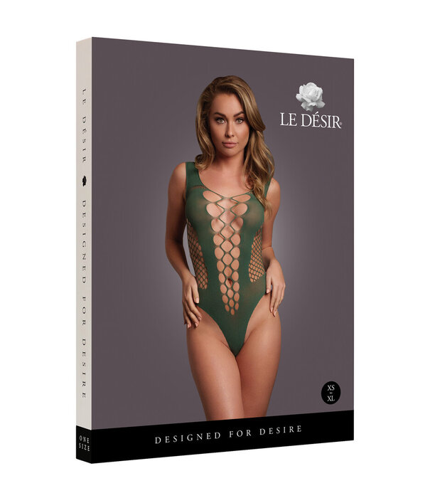 Le Désir by Shots V-hals Teddy met Opaque Panels - One Size