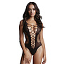 Contrast Fence Net Teddy - One Size