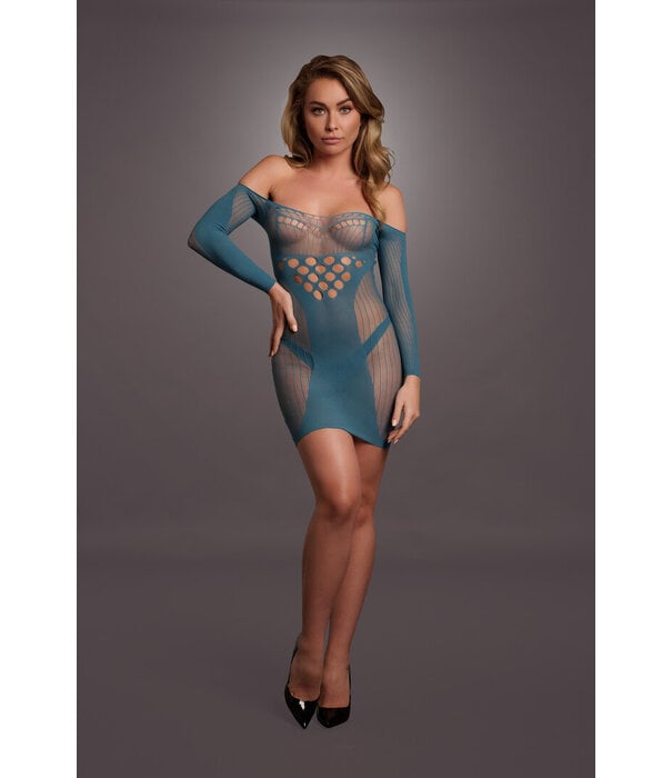 Le Désir by Shots Langsleeve Net Mini Dress - One Size